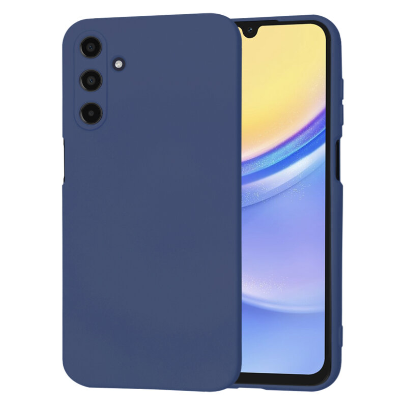Husa silicon Samsung Galaxy A15 5G Techsuit SoftFlex, bleumarin
