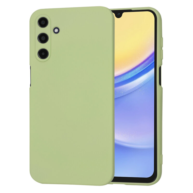Husa silicon Samsung Galaxy A15 5G Techsuit SoftFlex, verde