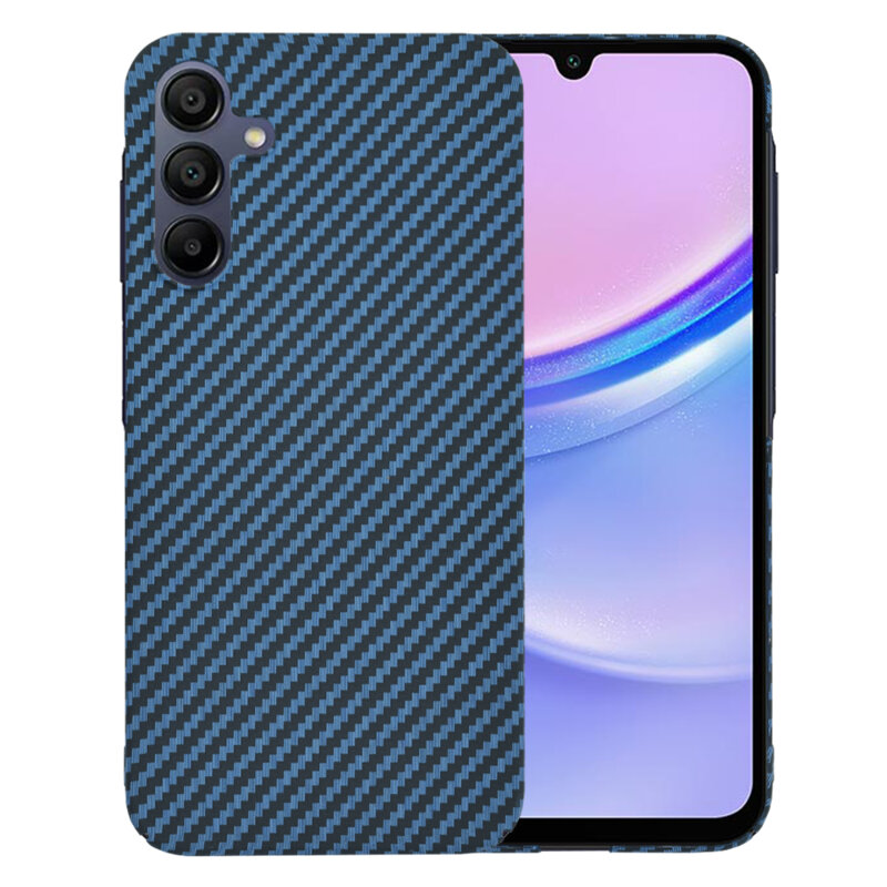 Husa Samsung Galaxy A15 4G Techsuit Carbonite FiberShell, cyan
