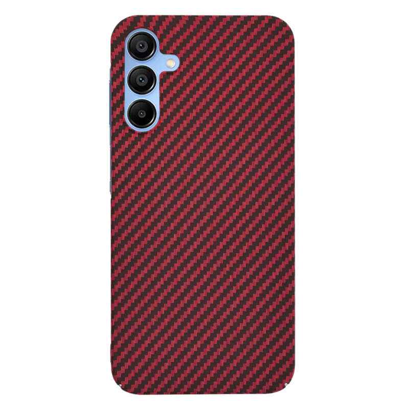 Husa Samsung Galaxy A15 5G Techsuit Carbonite FiberShell, rosu