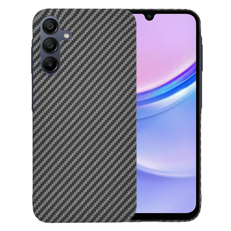 Husa Samsung Galaxy A15 4G Techsuit Carbonite FiberShell, negru