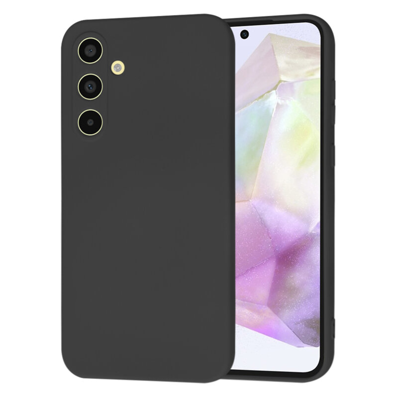 Husa silicon Samsung Galaxy A35 5G Techsuit SoftFlex, negru