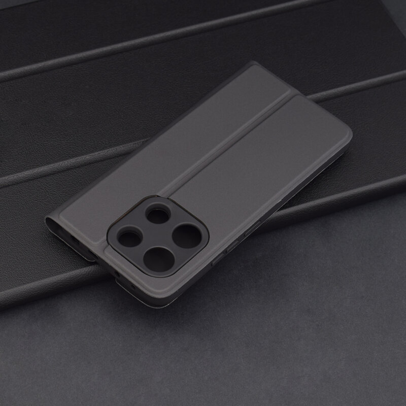 Husa Xiaomi Redmi Note 13 4G Techsuit Magskin Book, negru