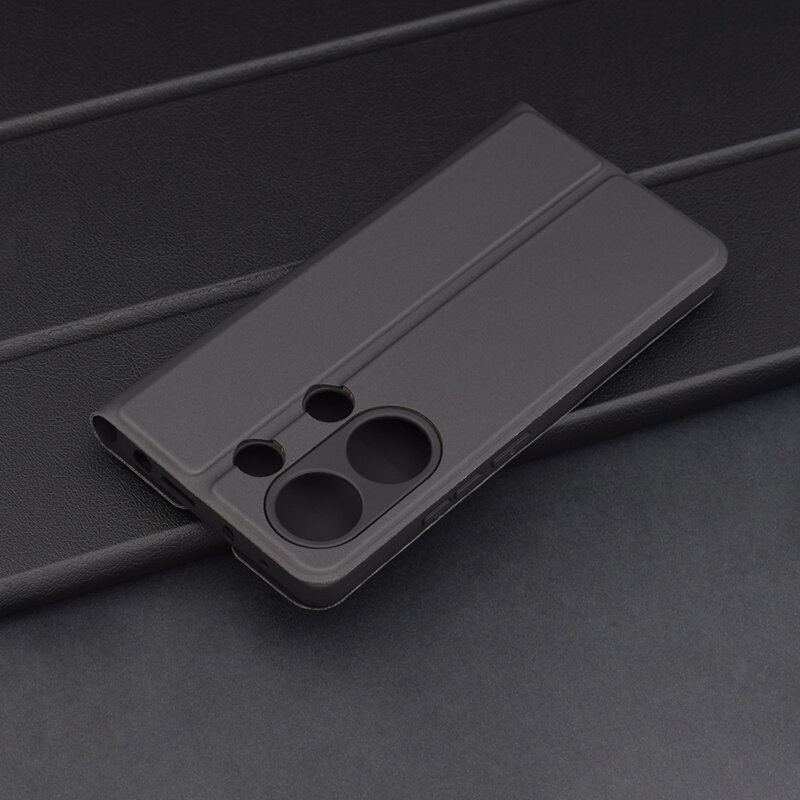 Husa Xiaomi Redmi Note 13 Pro 4G Techsuit Magskin Book, negru