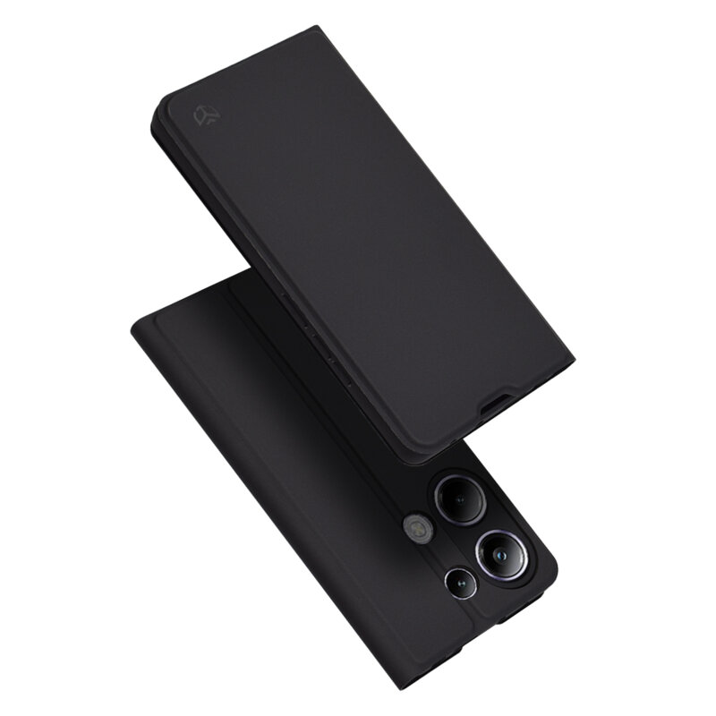 Husa Xiaomi Poco M6 Pro 4G Techsuit Magskin Book, negru