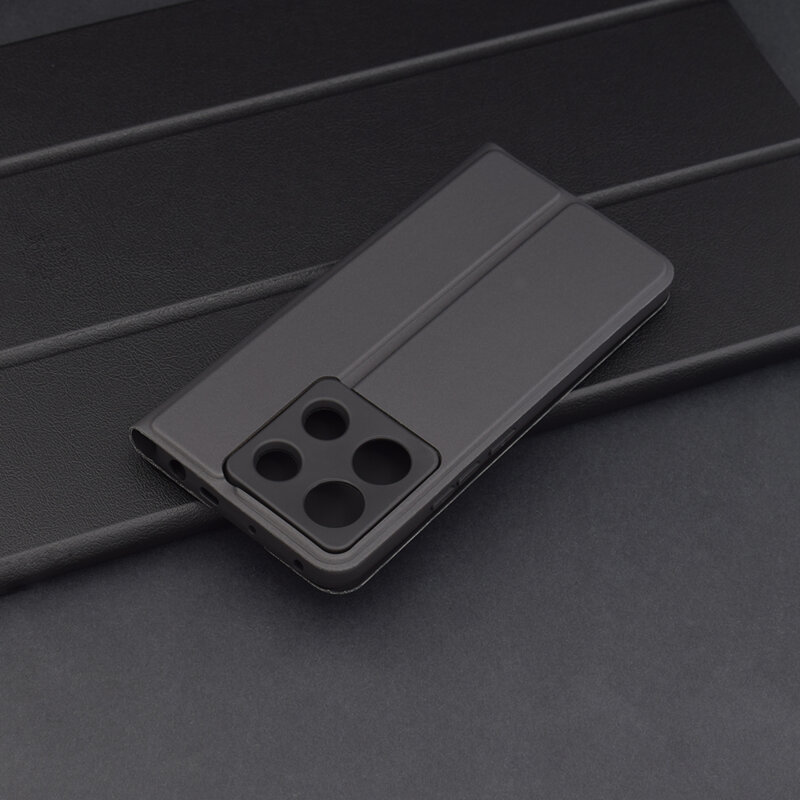 Husa Xiaomi Poco X6 Techsuit Magskin Book, negru