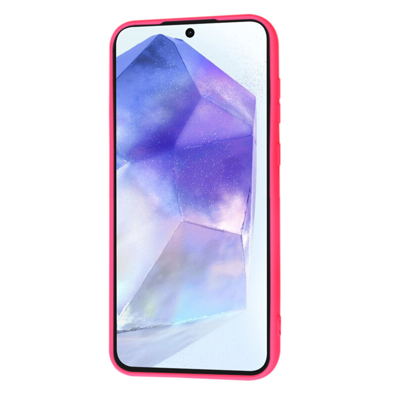 Husa silicon Samsung Galaxy A55 5G Techsuit SoftFlex, fucsia