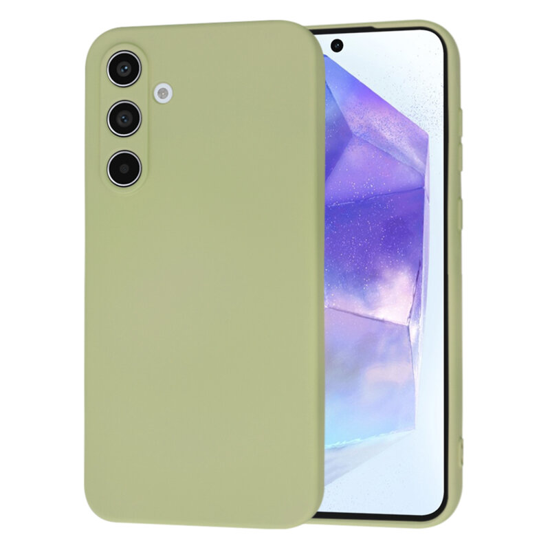 Husa silicon Samsung Galaxy A55 5G Techsuit SoftFlex, verde