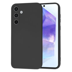 Husa silicon Samsung Galaxy A55 5G Techsuit SoftFlex, negru