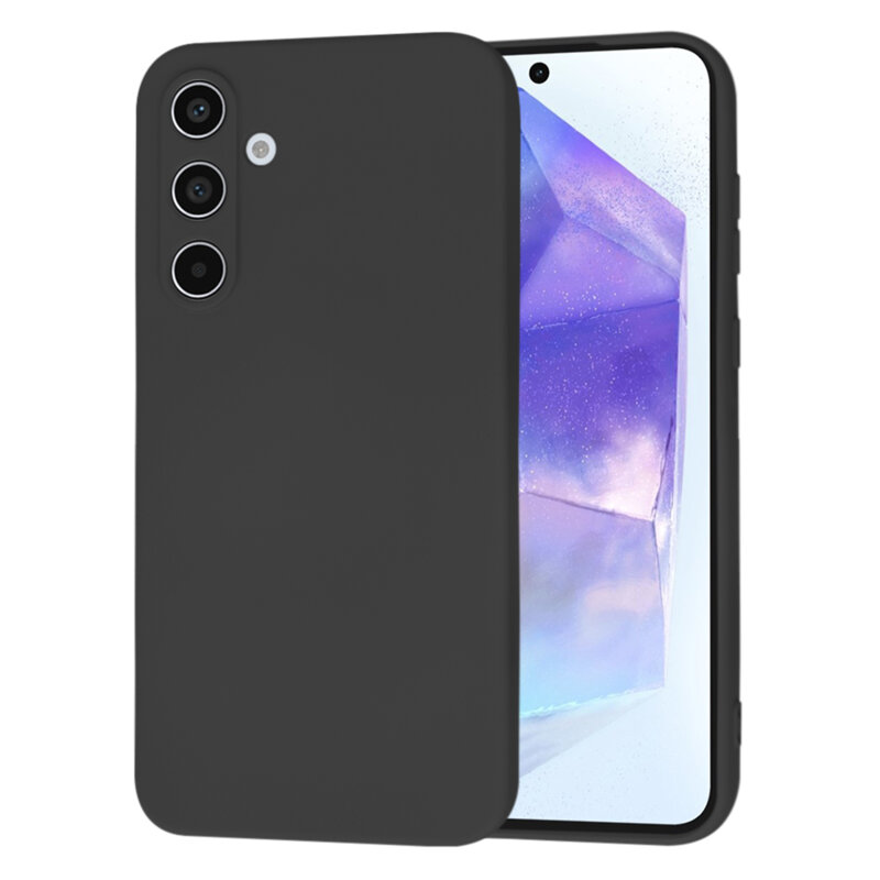 Husa silicon Samsung Galaxy A55 5G Techsuit SoftFlex, negru