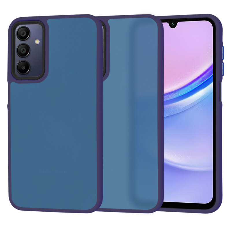 Husa Samsung Galaxy A15 4G Techsuit HaloFrost Series, bleumarin