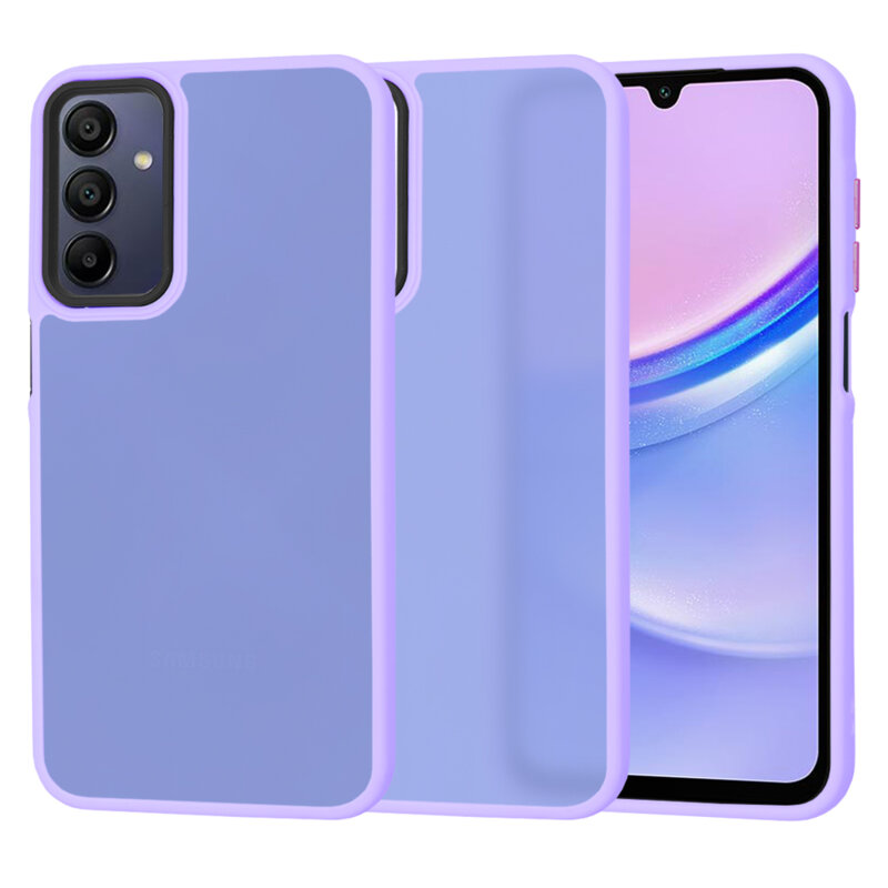 Husa Samsung Galaxy A15 4G Techsuit HaloFrost Series, mov deschis