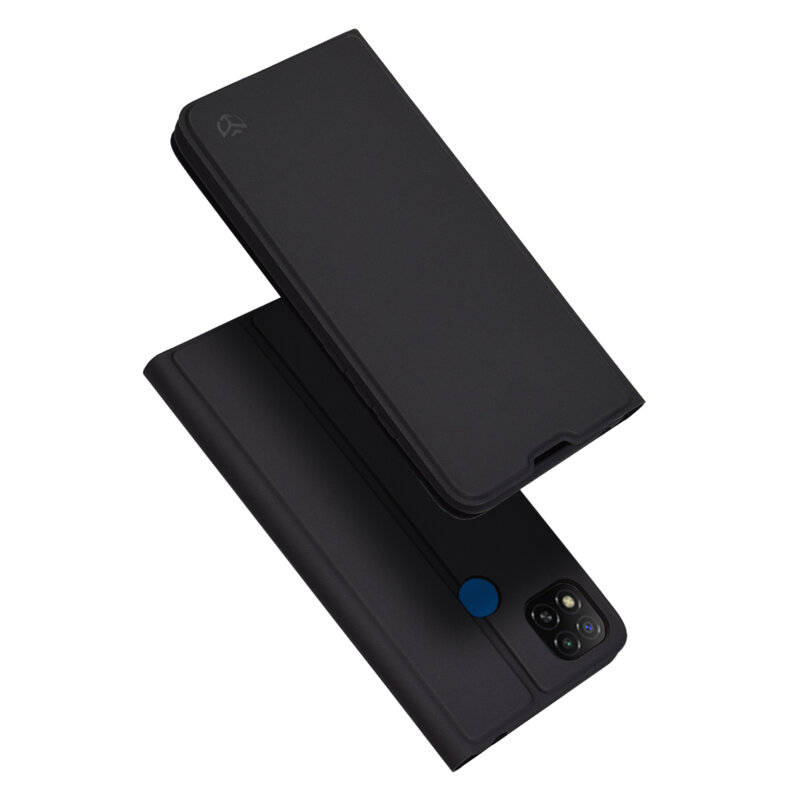 Husa Xiaomi Redmi 9C NFC Techsuit Magskin Book, negru