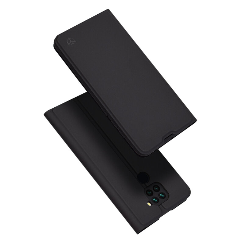 Husa Xiaomi Redmi Note 9 Techsuit Magskin Book, negru