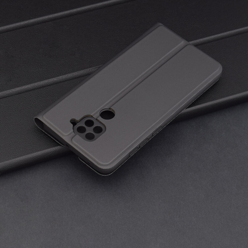 Husa Xiaomi Redmi Note 9 Techsuit Magskin Book, negru