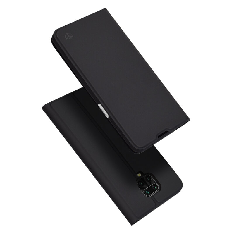 Husa Xiaomi Redmi Note 9S Techsuit Magskin Book, negru