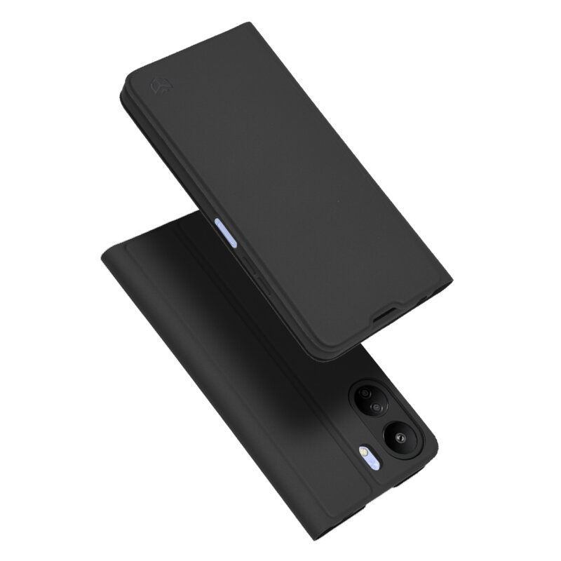 Husa Xiaomi Poco C65 Techsuit Magskin Book, negru