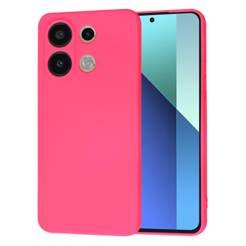 Husa silicon Xiaomi Redmi Note 13 4G Techsuit SoftFlex, fucsia