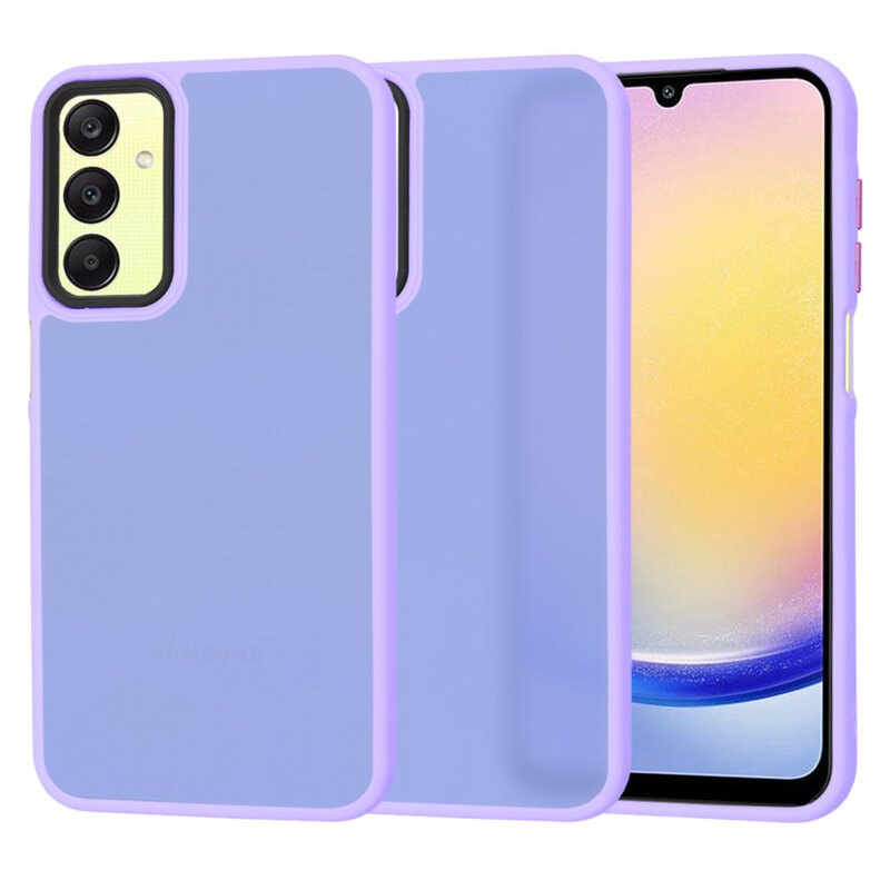 Husa Samsung Galaxy A25 5G Techsuit HaloFrost Series, mov deschis