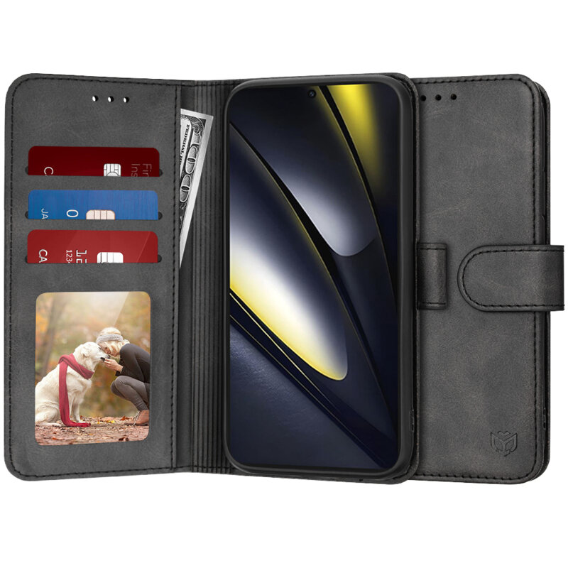 Husa 360 Xiaomi Poco F6 Techsuit Diary Book, negru