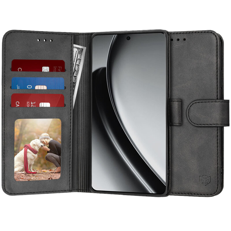 Husa 360 Realme GT 6 Techsuit Diary Book, negru