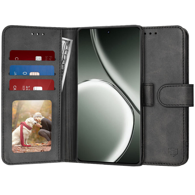 Husa 360 Realme GT 6T Techsuit Diary Book, negru