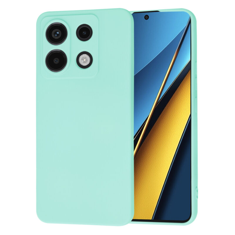 Husa silicon Xiaomi Poco X6 Techsuit SoftFlex, turcoaz