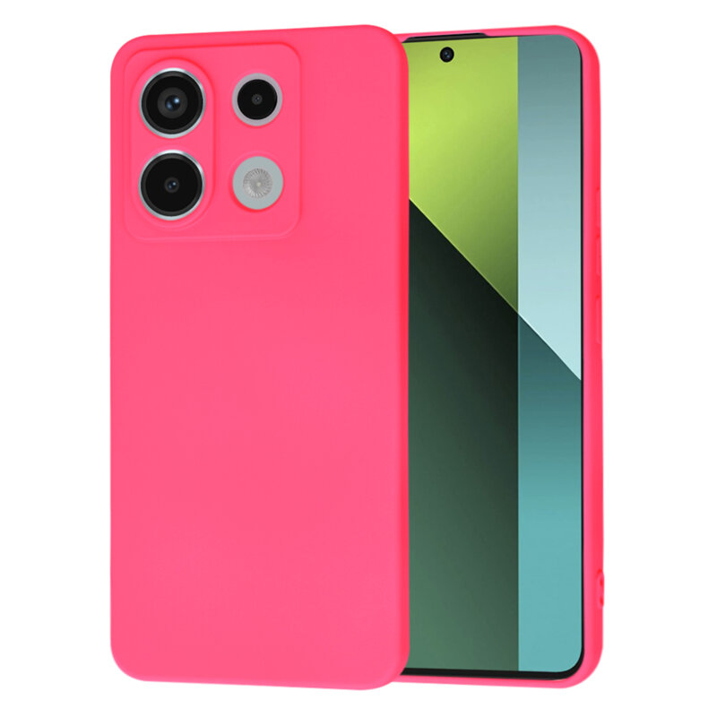 Husa silicon Xiaomi Redmi Note 13 Pro 5G Techsuit SoftFlex, fucsia