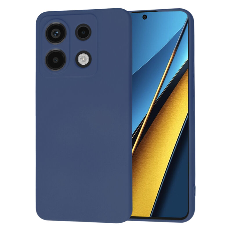 Husa silicon Xiaomi Poco X6 Techsuit SoftFlex, bleumarin