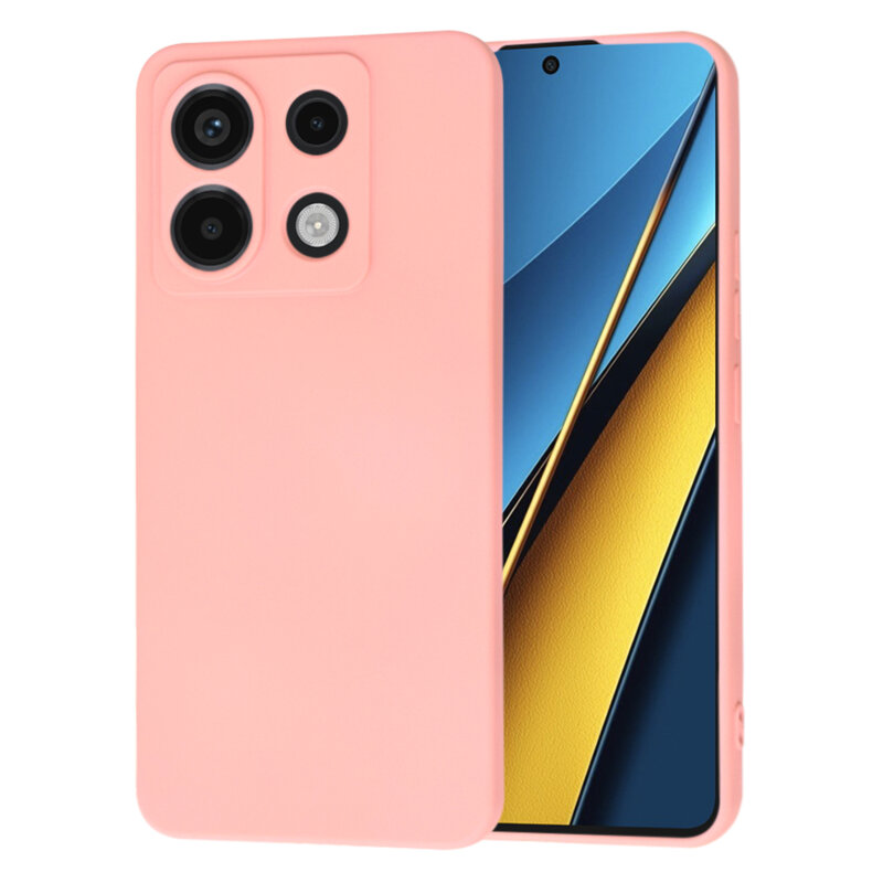 Husa silicon Xiaomi Poco X6 Techsuit SoftFlex, roz