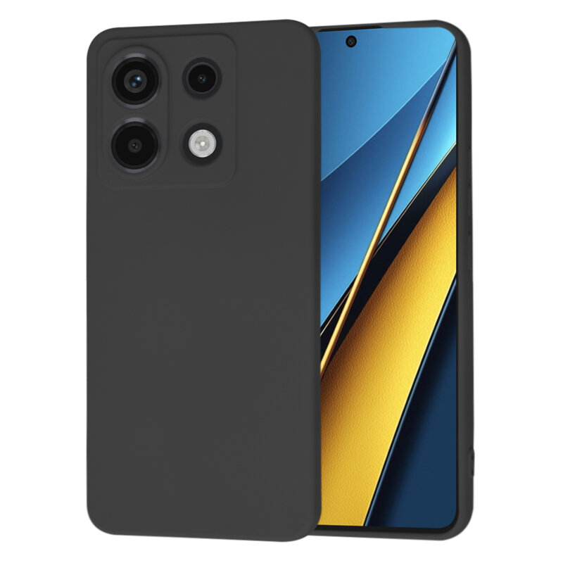Husa silicon Xiaomi Poco X6 Techsuit SoftFlex, negru
