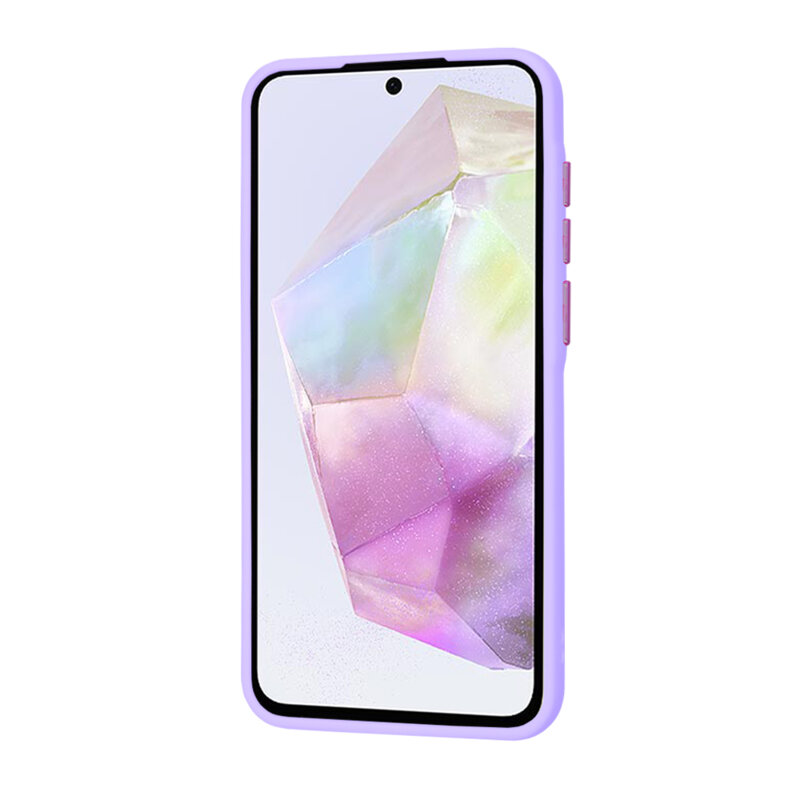 Husa Samsung Galaxy A35 5G Techsuit HaloFrost Series, mov deschis
