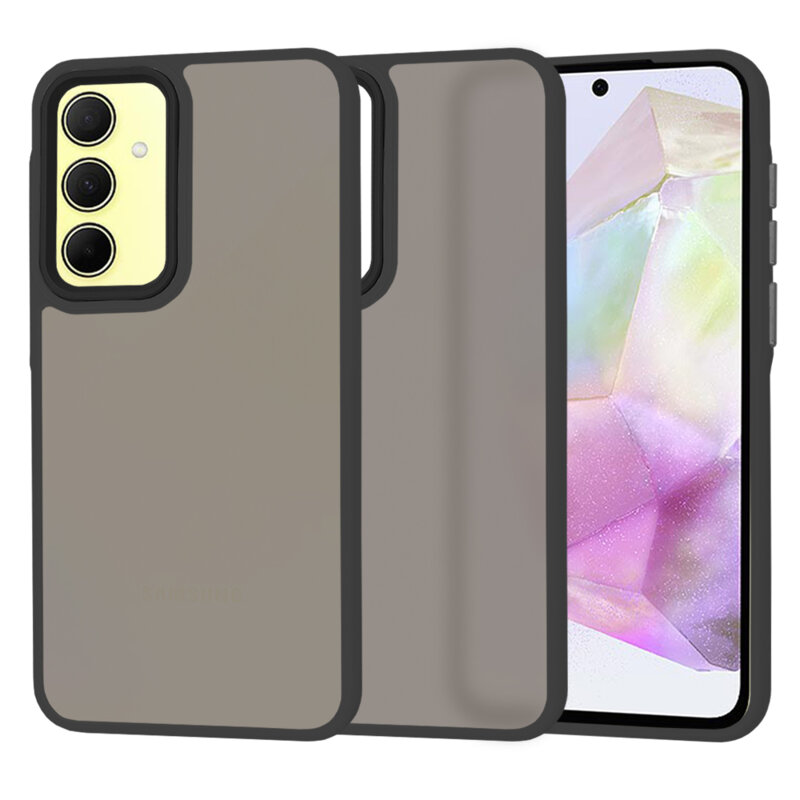 Husa Samsung Galaxy A35 5G Techsuit HaloFrost Series, negru
