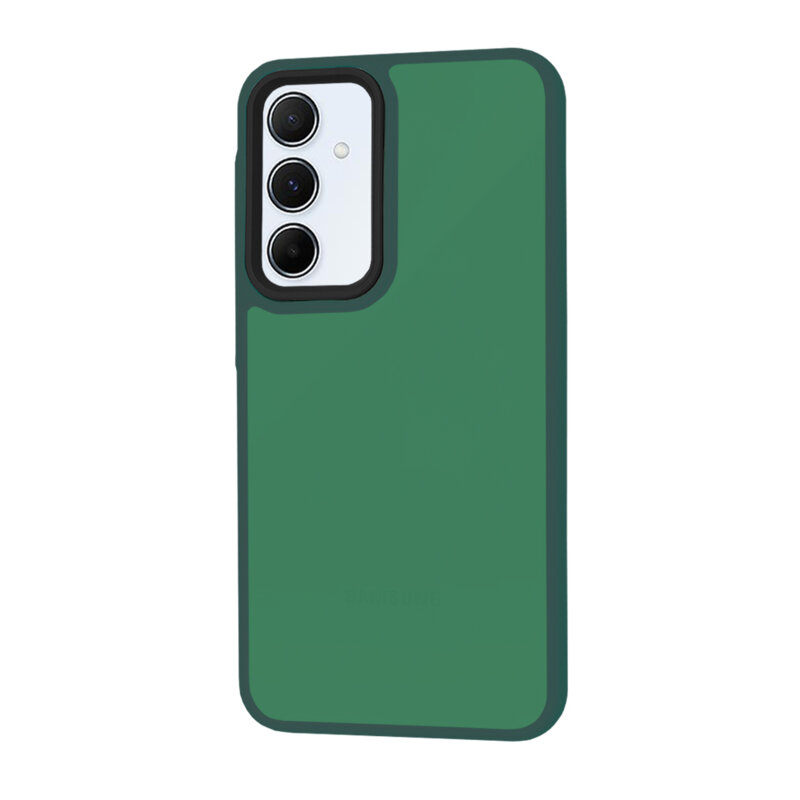Husa Samsung Galaxy A55 5G Techsuit HaloFrost Series, verde inchis