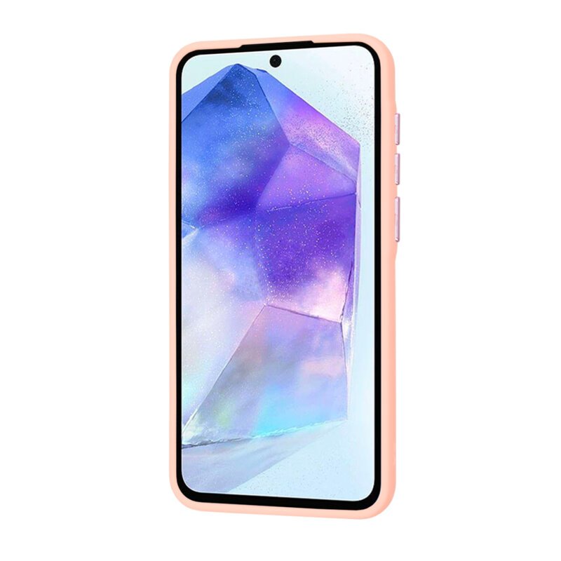 Husa Samsung Galaxy A55 5G Techsuit HaloFrost Series, roz