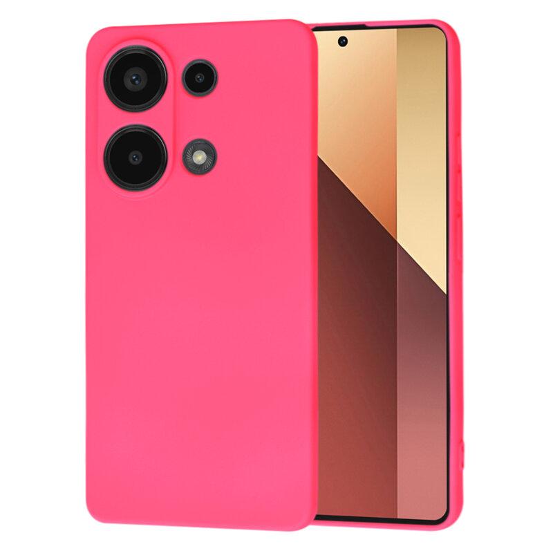 Husa silicon Xiaomi Redmi Note 13 Pro 4G Techsuit SoftFlex, fucsia