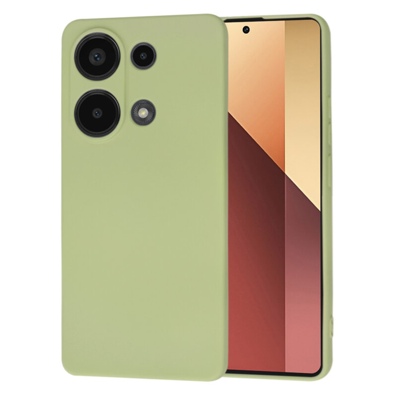 Husa silicon Xiaomi Redmi Note 13 Pro 4G Techsuit SoftFlex, verde