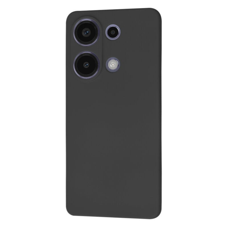 Husa silicon Xiaomi Poco M6 Pro 4G Techsuit SoftFlex, negru