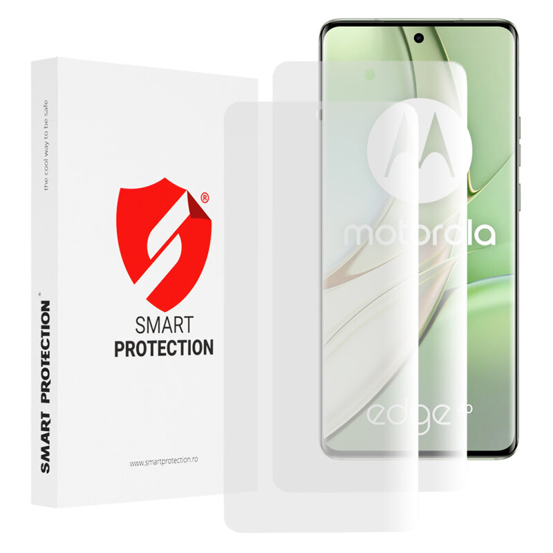 [Pachet 2x] Folie regenerabila premium Motorola Edge 40 Smart Protection Classic, transparenta