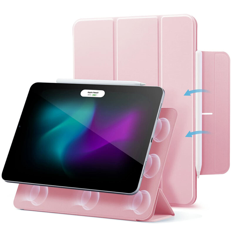 Husa iPad Pro 2020 12.9 A2069/A2232 ESR Rebound Magnetic, roz