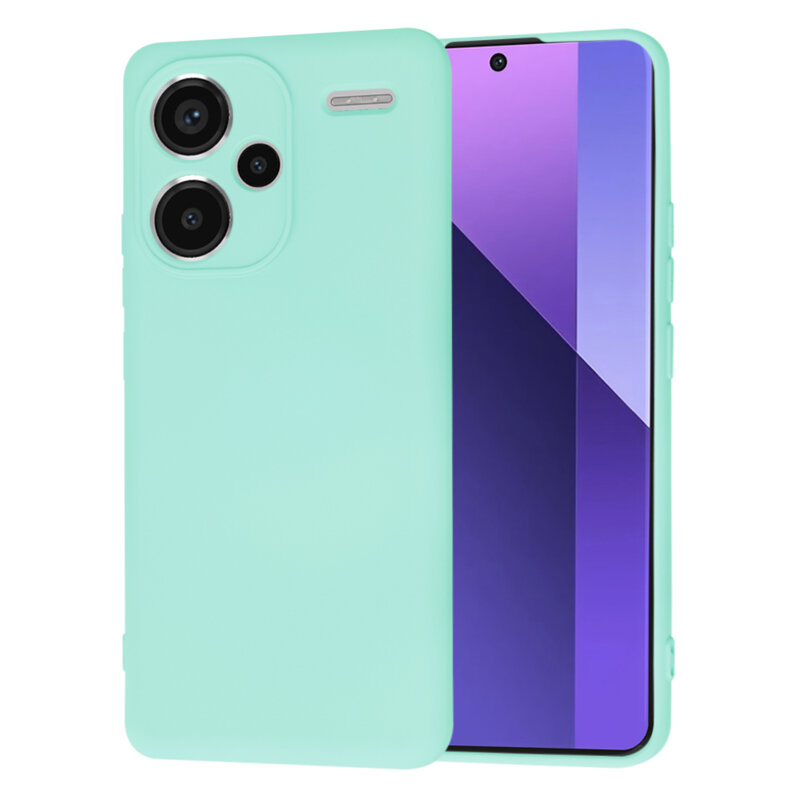 Husa silicon Xiaomi Redmi Note 13 Pro+ 5G Techsuit SoftFlex, turcoaz