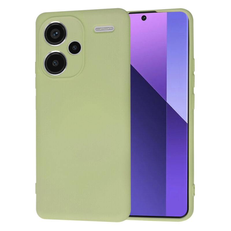 Husa silicon Xiaomi Redmi Note 13 Pro+ 5G Techsuit SoftFlex, verde