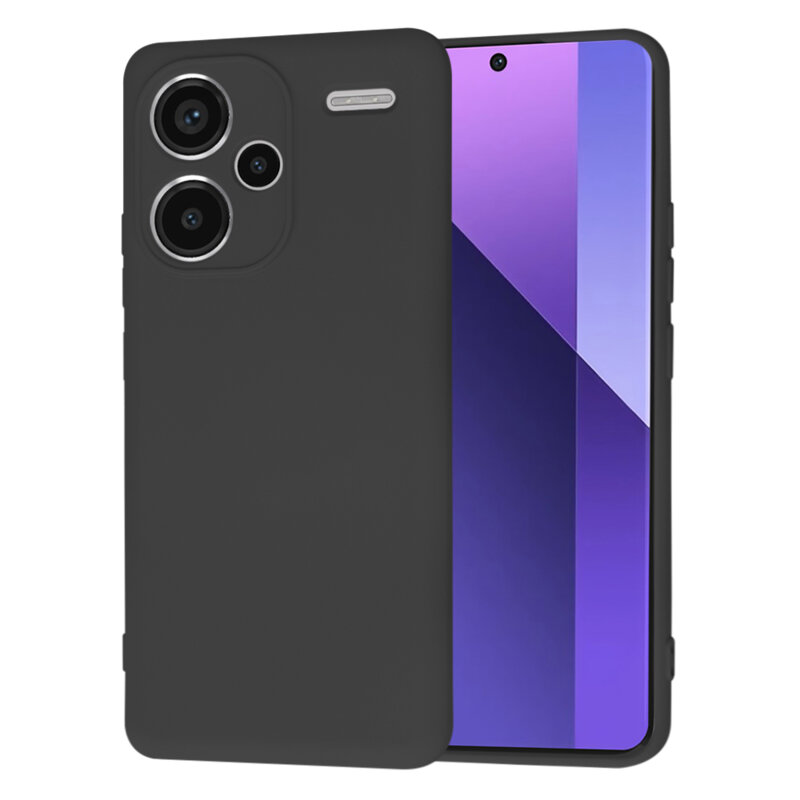 Husa silicon Xiaomi Redmi Note 13 Pro+ 5G Techsuit SoftFlex, negru