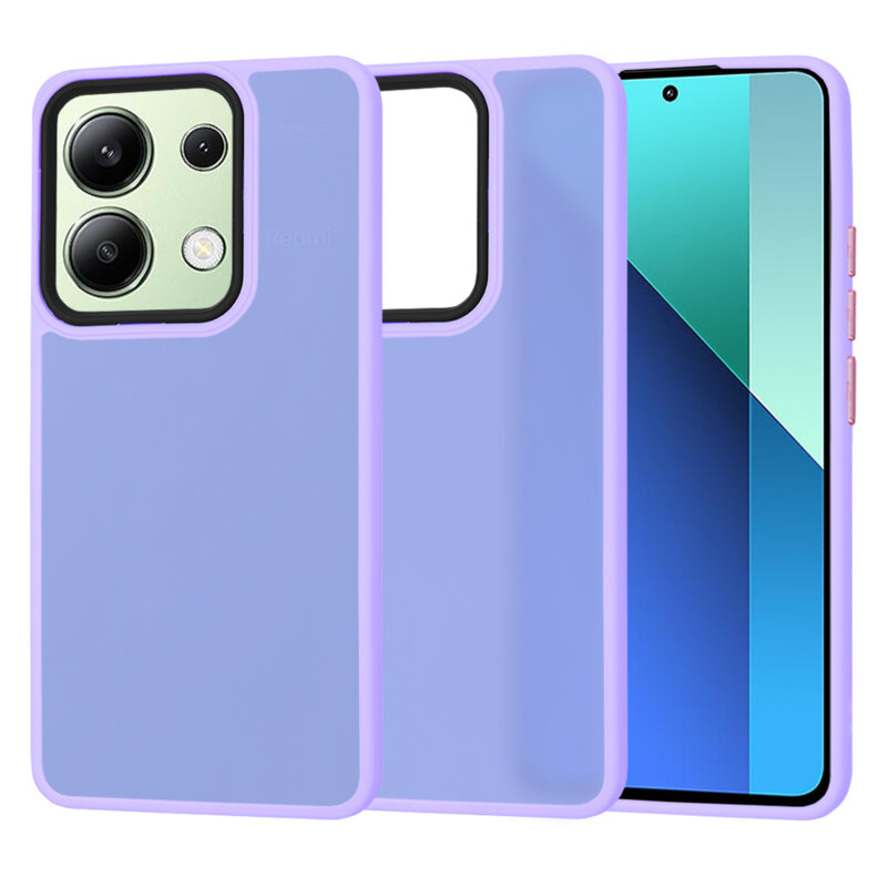 Husa Xiaomi Redmi Note 13 4G Techsuit HaloFrost Series, mov deschis