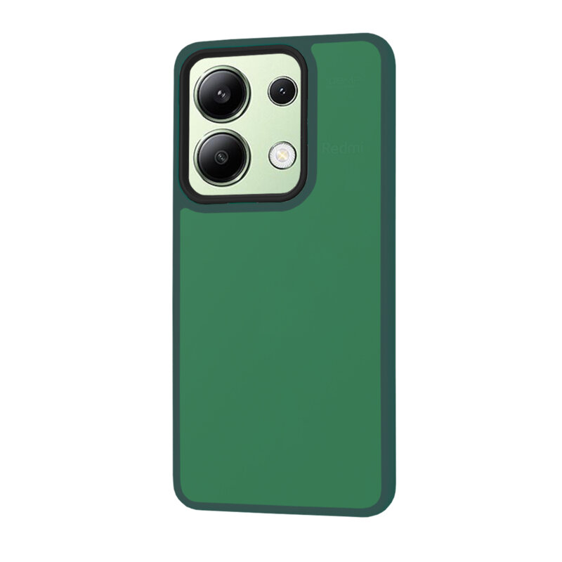 Husa Xiaomi Redmi Note 13 4G Techsuit HaloFrost Series, verde inchis