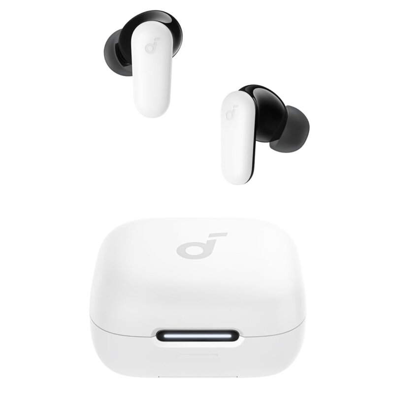 Casti Bluetooth TWS, Noise Cancelling Anker SoundCore P30i, alb