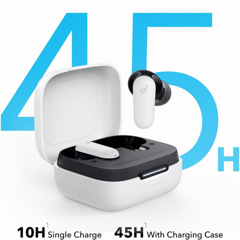 Casti Bluetooth TWS, Noise Cancelling Anker SoundCore P30i, alb