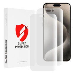 [Pachet 2x] Folie regenerabila premium iPhone 15 Pro Max Smart Protection Classic, transparenta