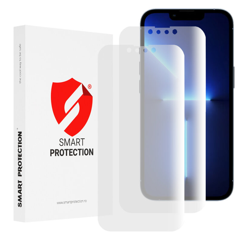 [Pachet 2x] Folie regenerabila premium iPhone 13 Pro Max Smart Protection Classic, transparenta