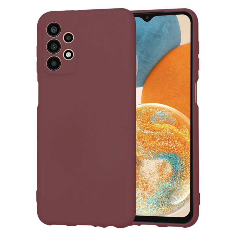 Husa silicon Samsung Galaxy A23 5G Techsuit SoftFlex, bordo